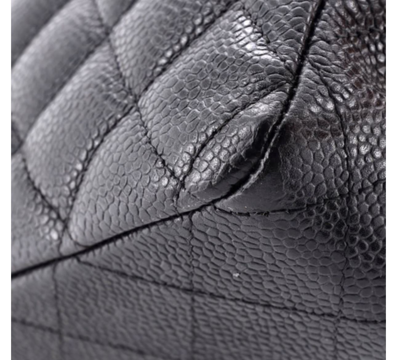 Chanel
Vintage Classic Double Flap Bag Quilted Caviar Medium