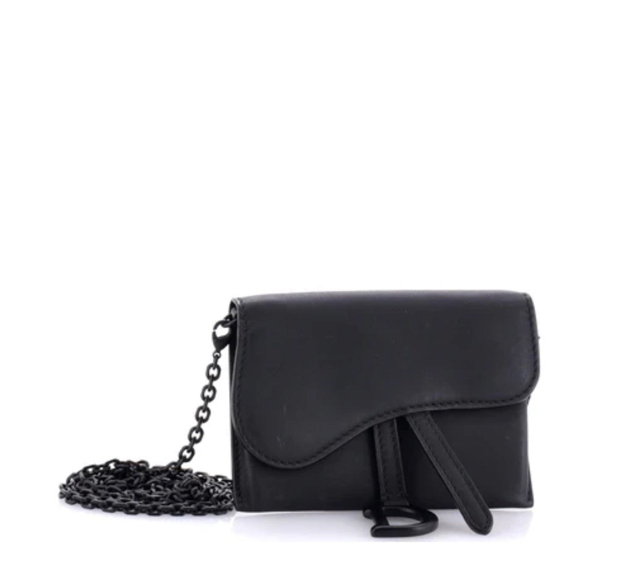 Dior Ultra Matte Saddle Nano Pouch Leather