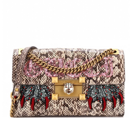 Gucci
Osiride Shoulder Bag Embellished Snakeskin Medium
