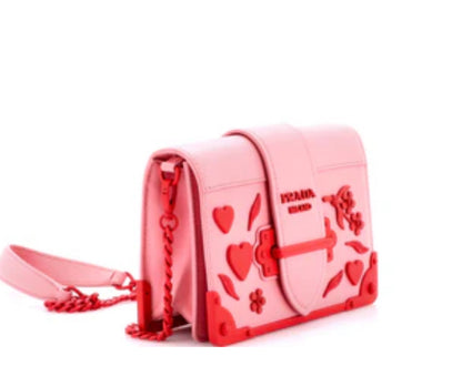 Prada
Cahier Crossbody Bag Embellished Leather Small