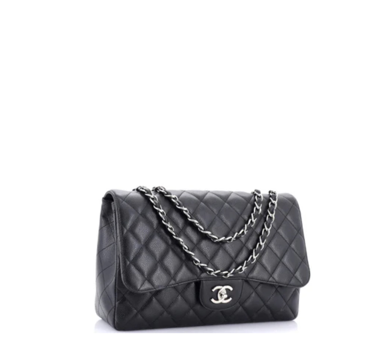 Chanel
Classic Single Flap Bag Quilted Caviar Jumbo