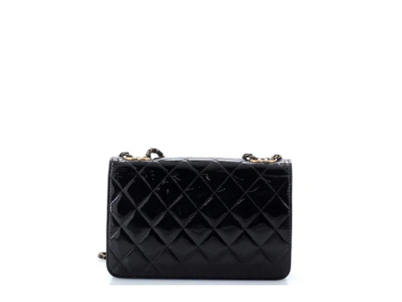 Chanel
CC Eyelet Wallet on Chain Quilted Patent