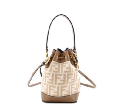 Fendi
Mon Tresor Bucket Bag Zucca Wool with Leather Mini