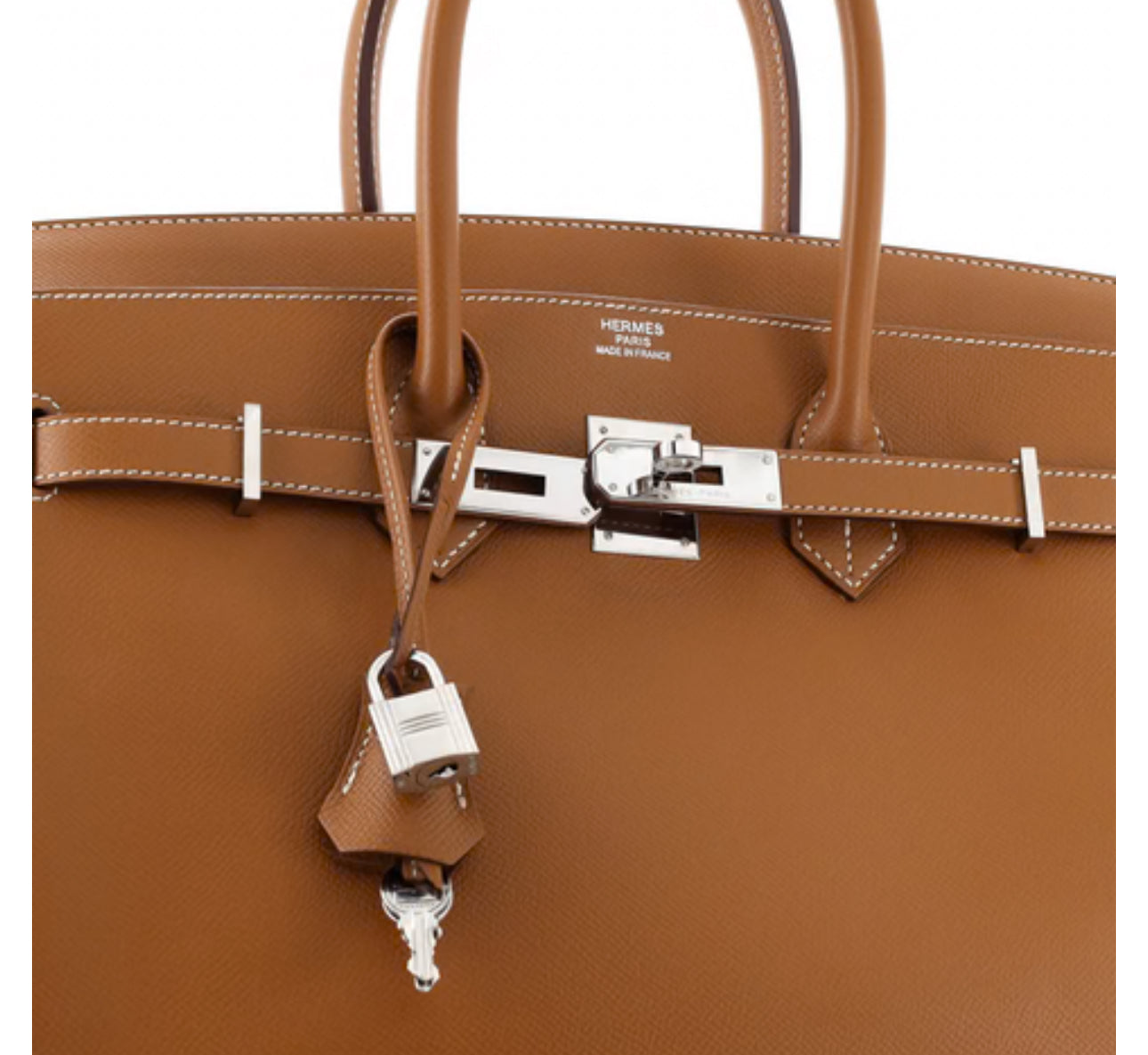 Hermes
Birkin Handbag Gold Epsom with Palladium Hardware 35