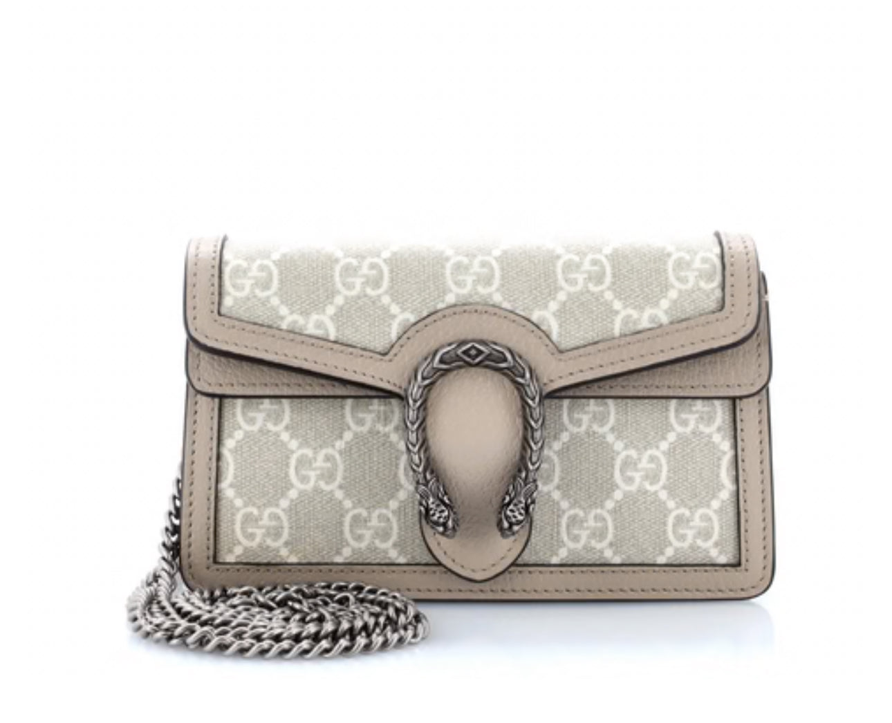 Gucci
Dionysus Bag GG Coated Canvas with Leather Super Mini