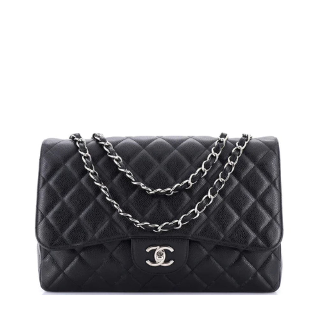 Chanel
Classic Single Flap Bag Quilted Caviar Jumbo