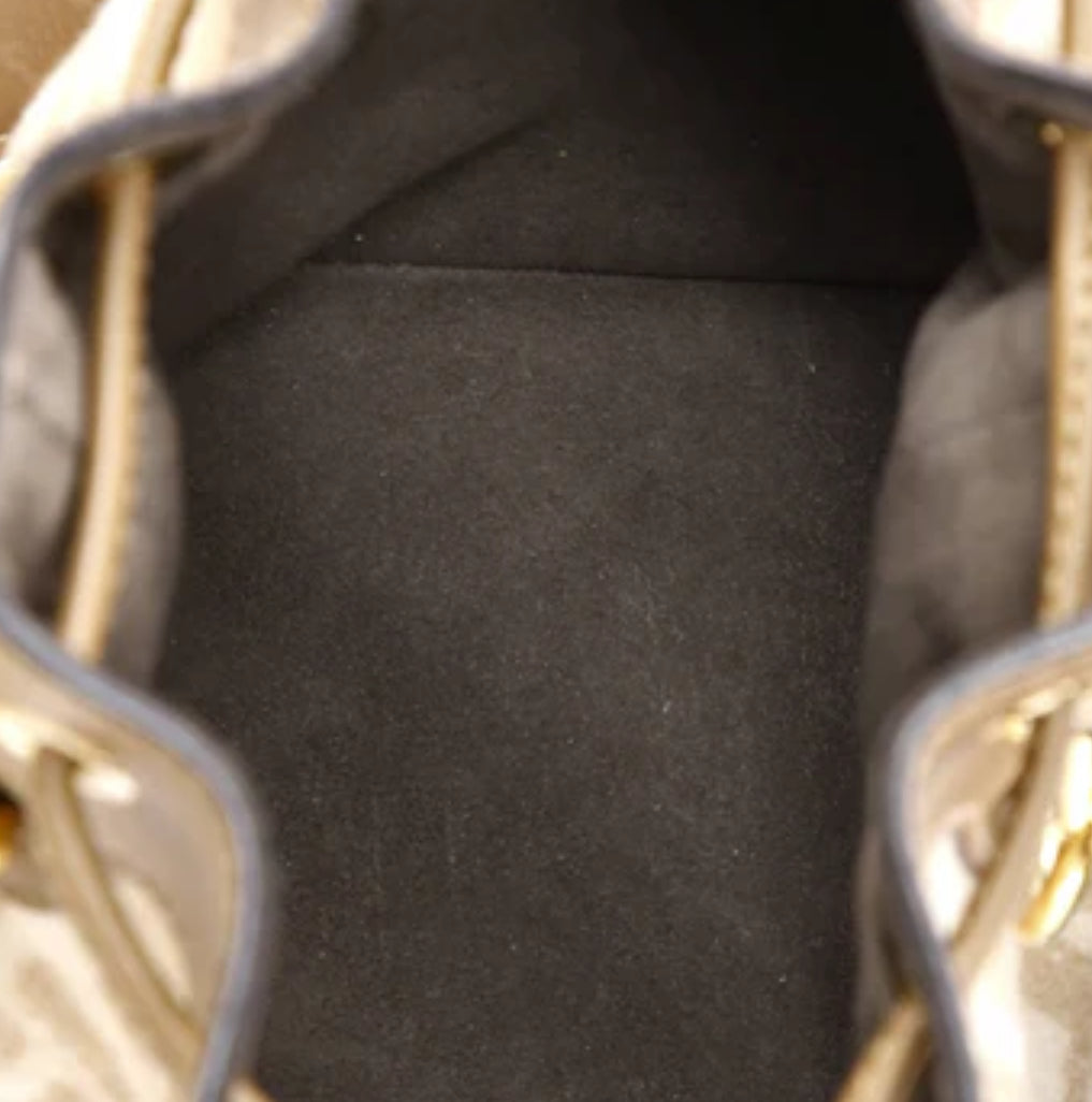 Fendi
Mon Tresor Bucket Bag Zucca Wool with Leather Mini