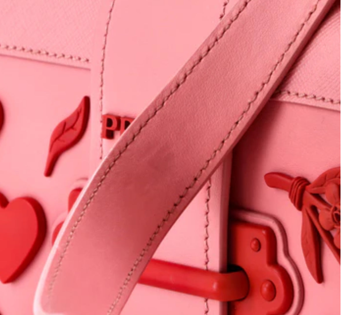 Prada
Cahier Crossbody Bag Embellished Leather Small