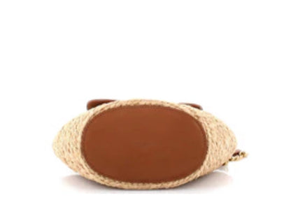 Saint Laurent
Manon Basket Bag Raffia with Leather Mini