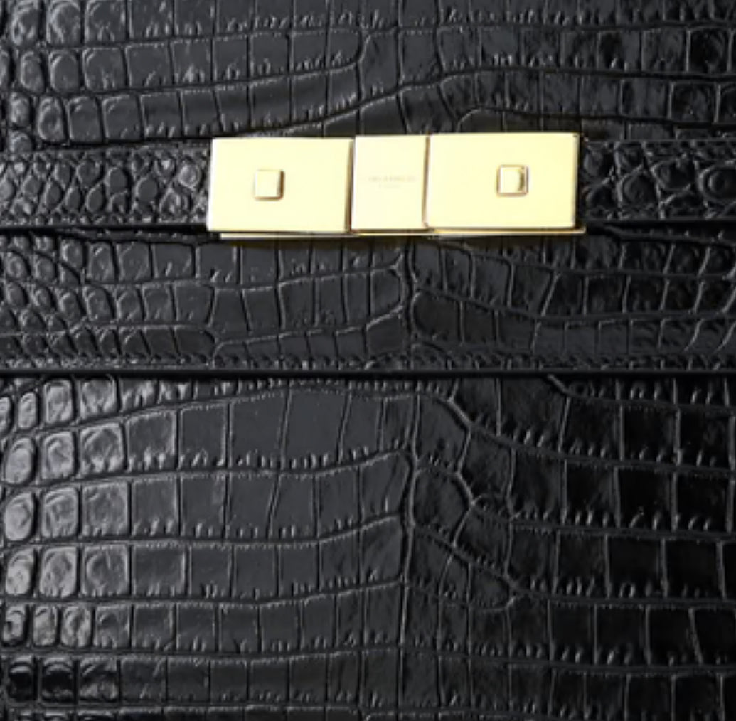 Saint Laurent Manhattan Shoulder Bag Crocodile