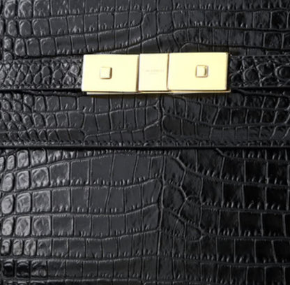 Saint Laurent Manhattan Shoulder Bag Crocodile