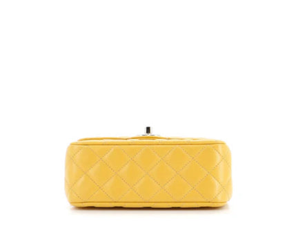 Chanel
Crystal Chain Flap Top Handle Bag Quilted Lambskin Mini