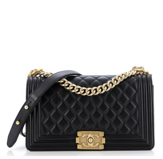 Chanel
Boy Flap Bag Quilted Lambskin Old Medium