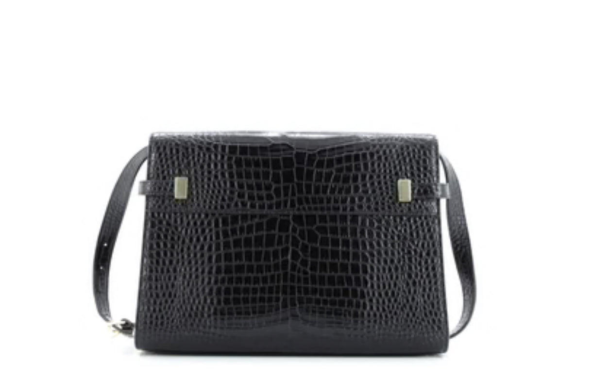 Saint Laurent Manhattan Shoulder Bag Crocodile