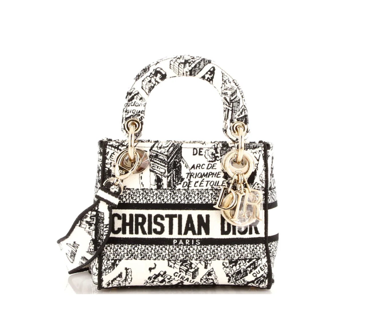 Christian Dior
Lady D-Lite Bag Embroidered Canvas Mini
