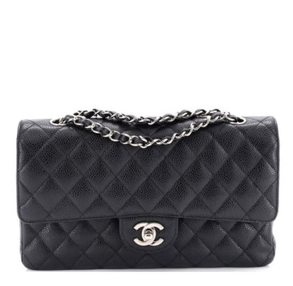 Chanel
Vintage Classic Double Flap Bag Quilted Caviar Medium