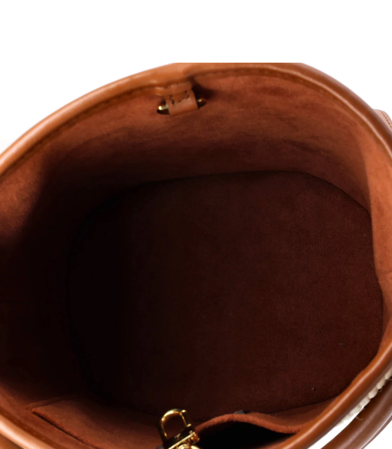 Louis Vuitton Petit Bucket NM Bag Raffia with Leather