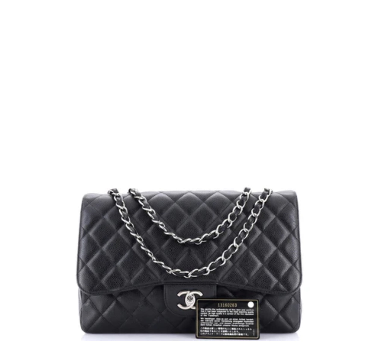 Chanel
Classic Single Flap Bag Quilted Caviar Jumbo