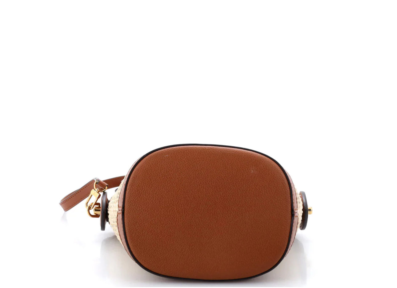 Louis Vuitton Petit Bucket NM Bag Raffia with Leather