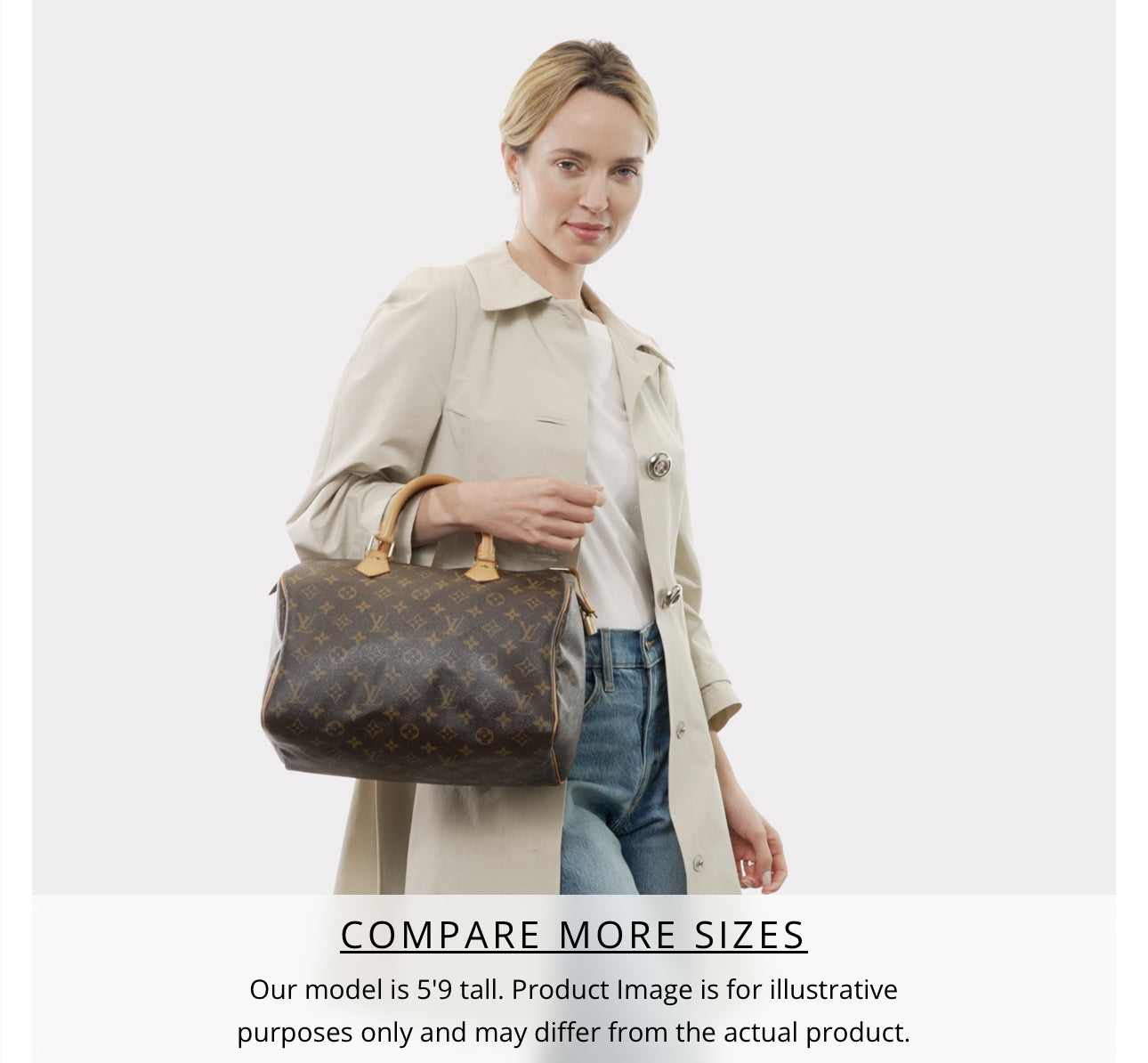 Louis Vuitton Speedy Handbag Monogram Canvas 30
