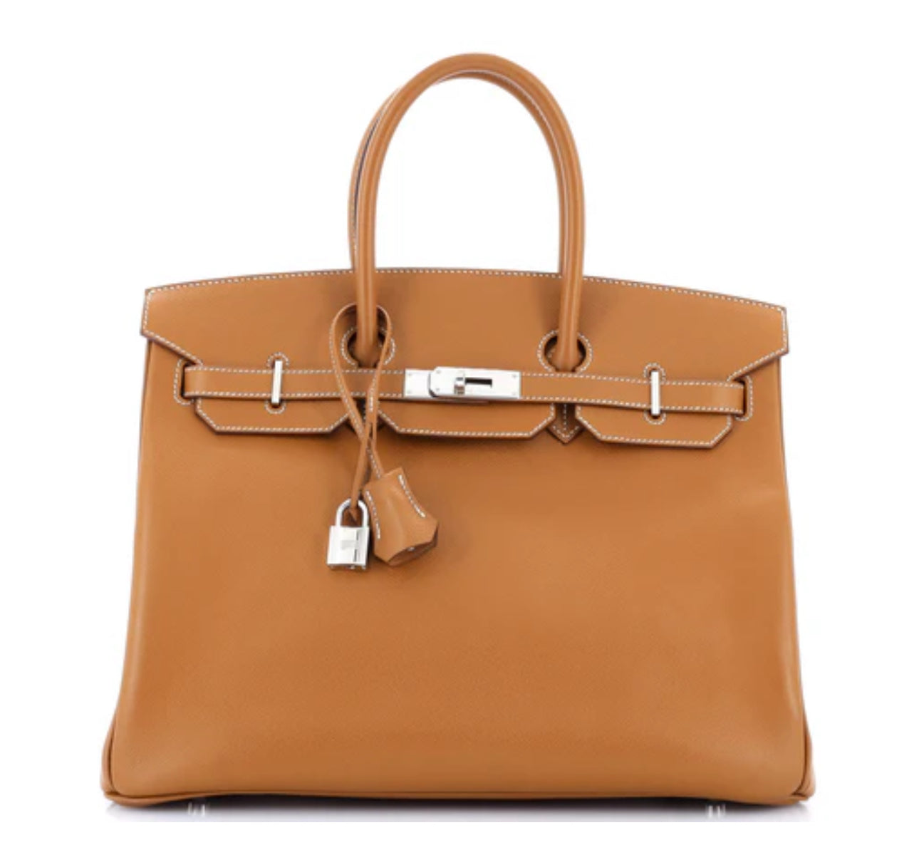 Hermes
Birkin Handbag Gold Epsom with Palladium Hardware 35