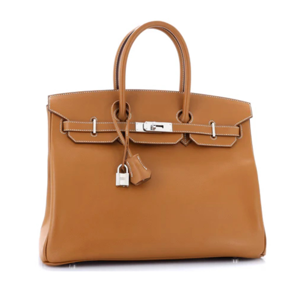 Hermes
Birkin Handbag Gold Epsom with Palladium Hardware 35