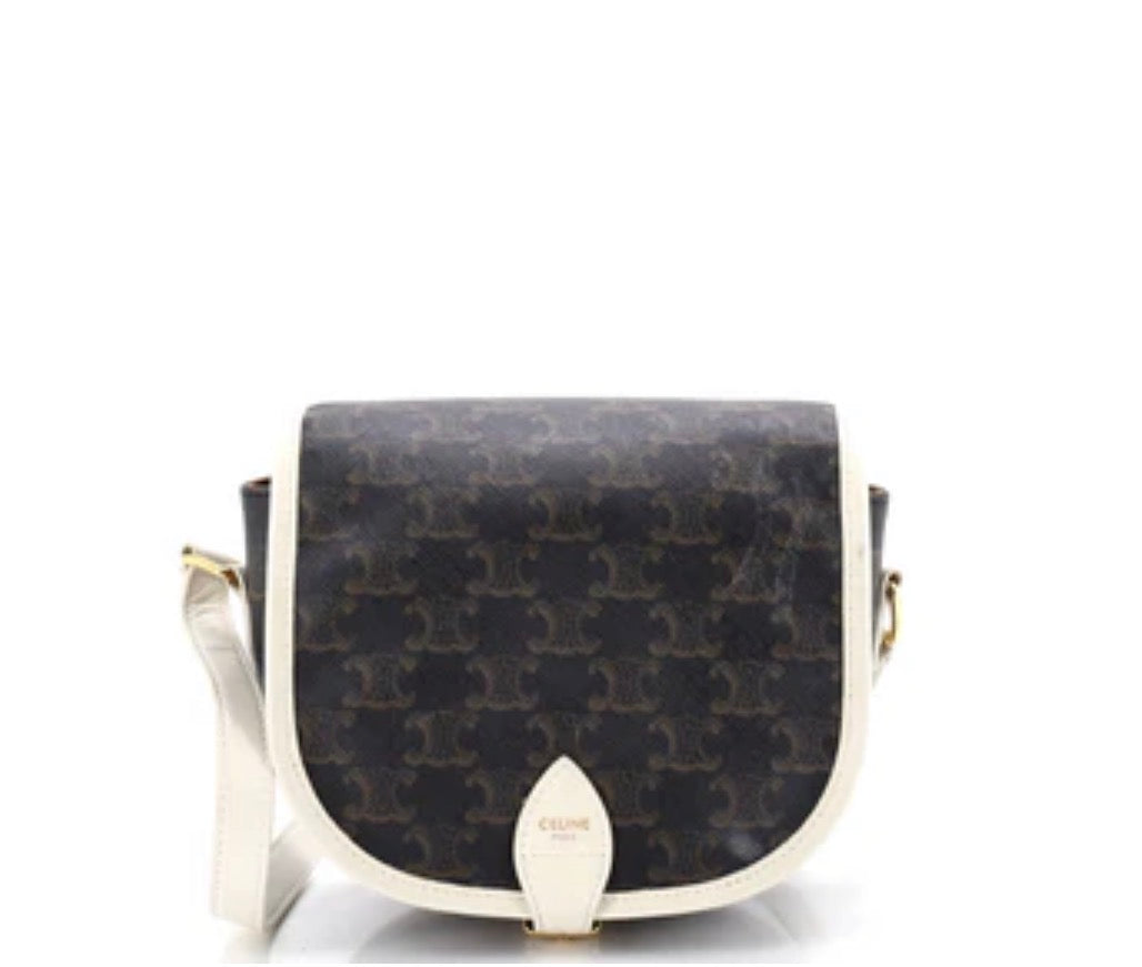 Celine
Folco Bag Triomphe Coated Canvas Medium