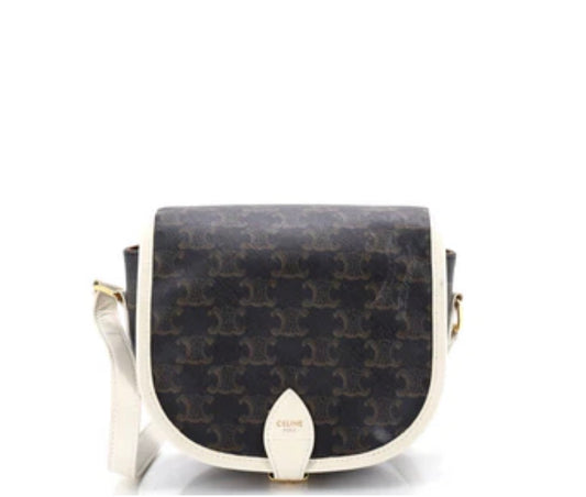 Celine
Folco Bag Triomphe Coated Canvas Medium