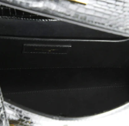 Saint Laurent Manhattan Shoulder Bag Crocodile