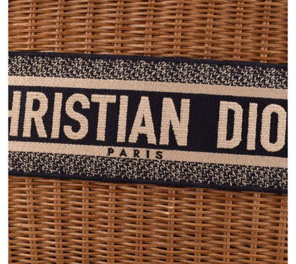 Christian Dior
Basket Bag Wicker and Oblique Canvas Large