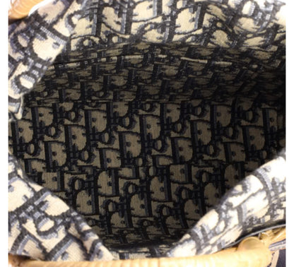 Christian Dior
Basket Bag Wicker and Oblique Canvas Large