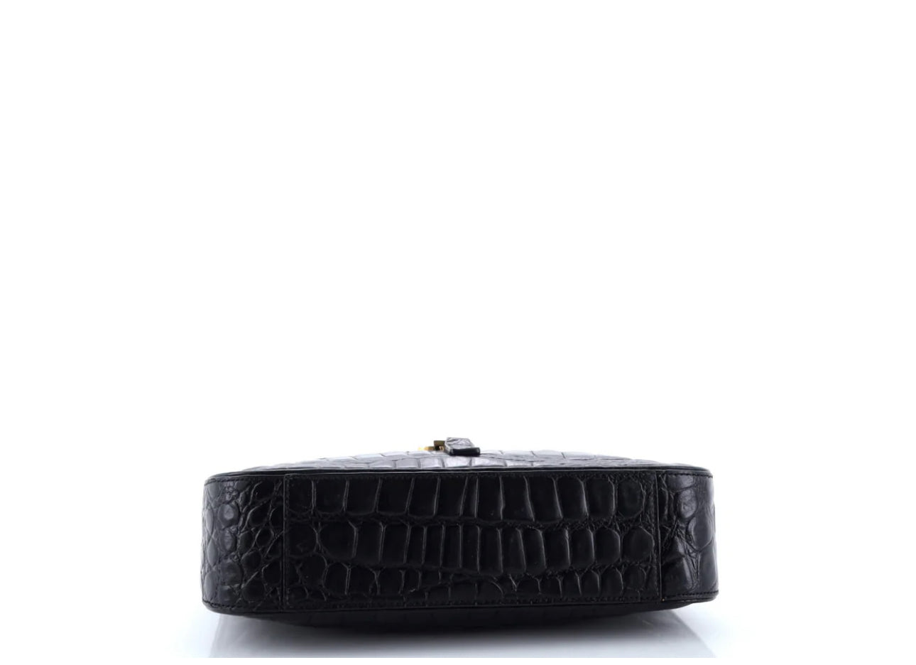 Saint Laurent
Le 5 a 7 Hobo Crocodile Embossed Leather Small