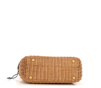 Christian Dior
Basket Bag Wicker and Oblique Canvas Large