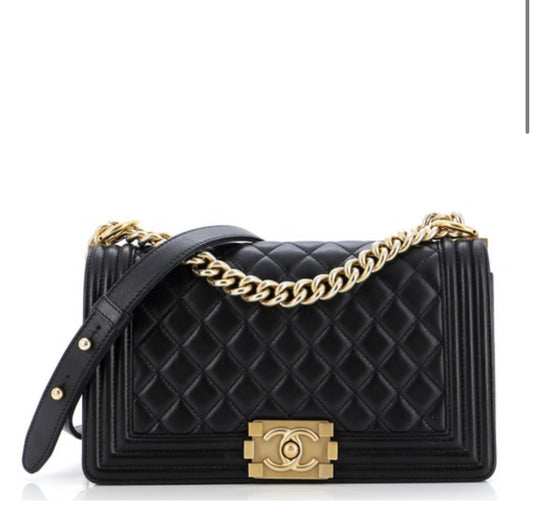 Chanel
Boy Flap Bag Quilted Lambskin Old Medium