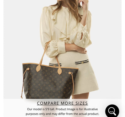 Louis Vuitton Neverfull Tote Monogram Canvas MM