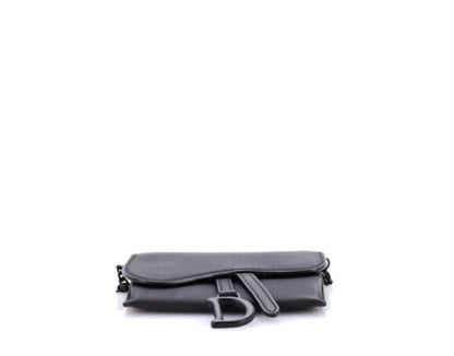 Dior Ultra Matte Saddle Nano Pouch Leather