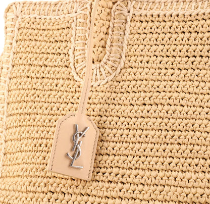 Saint Laurent Rive Gauche Cabas Woven Raffia Small
