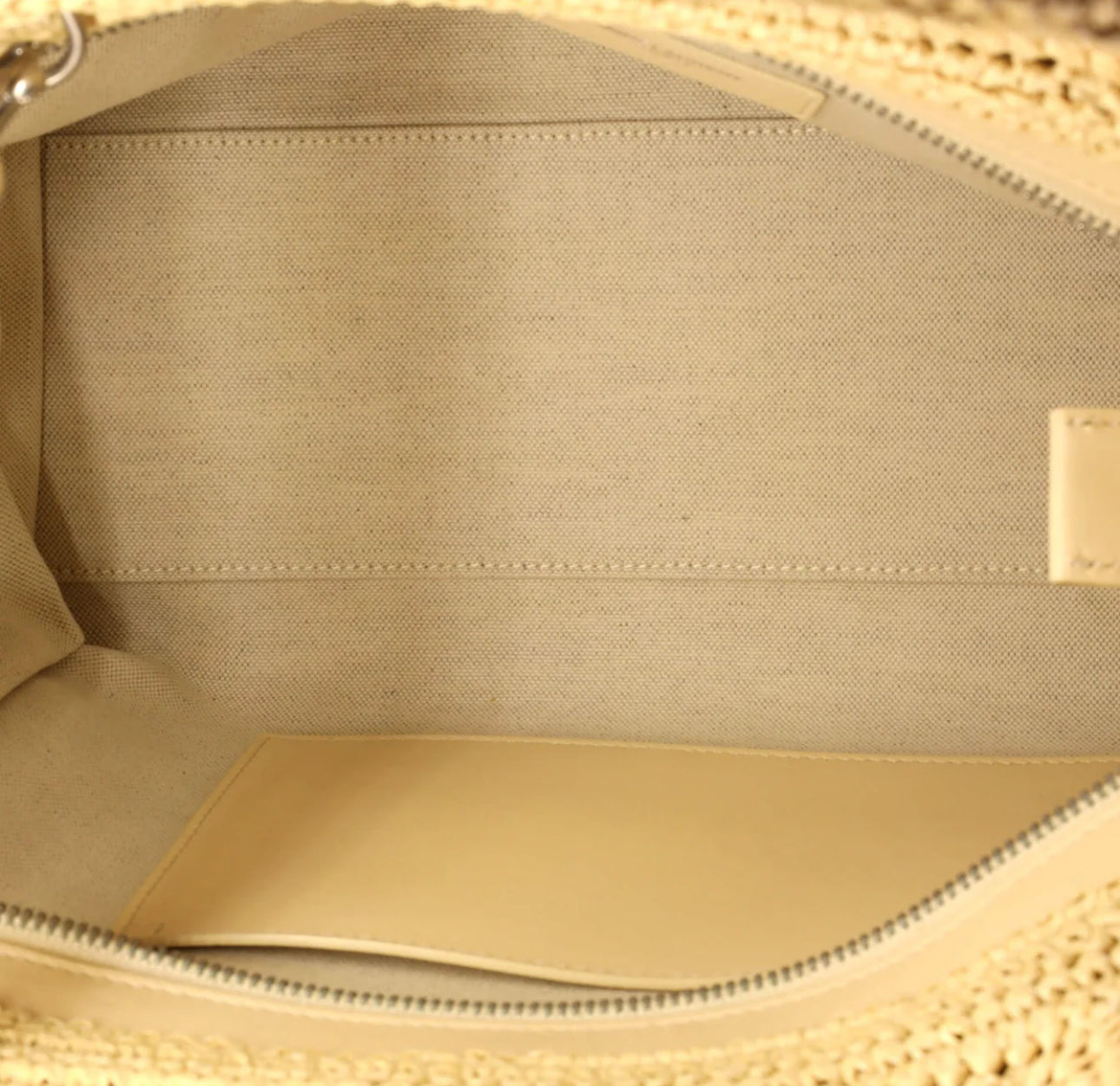 Saint Laurent Rive Gauche Cabas Woven Raffia Small