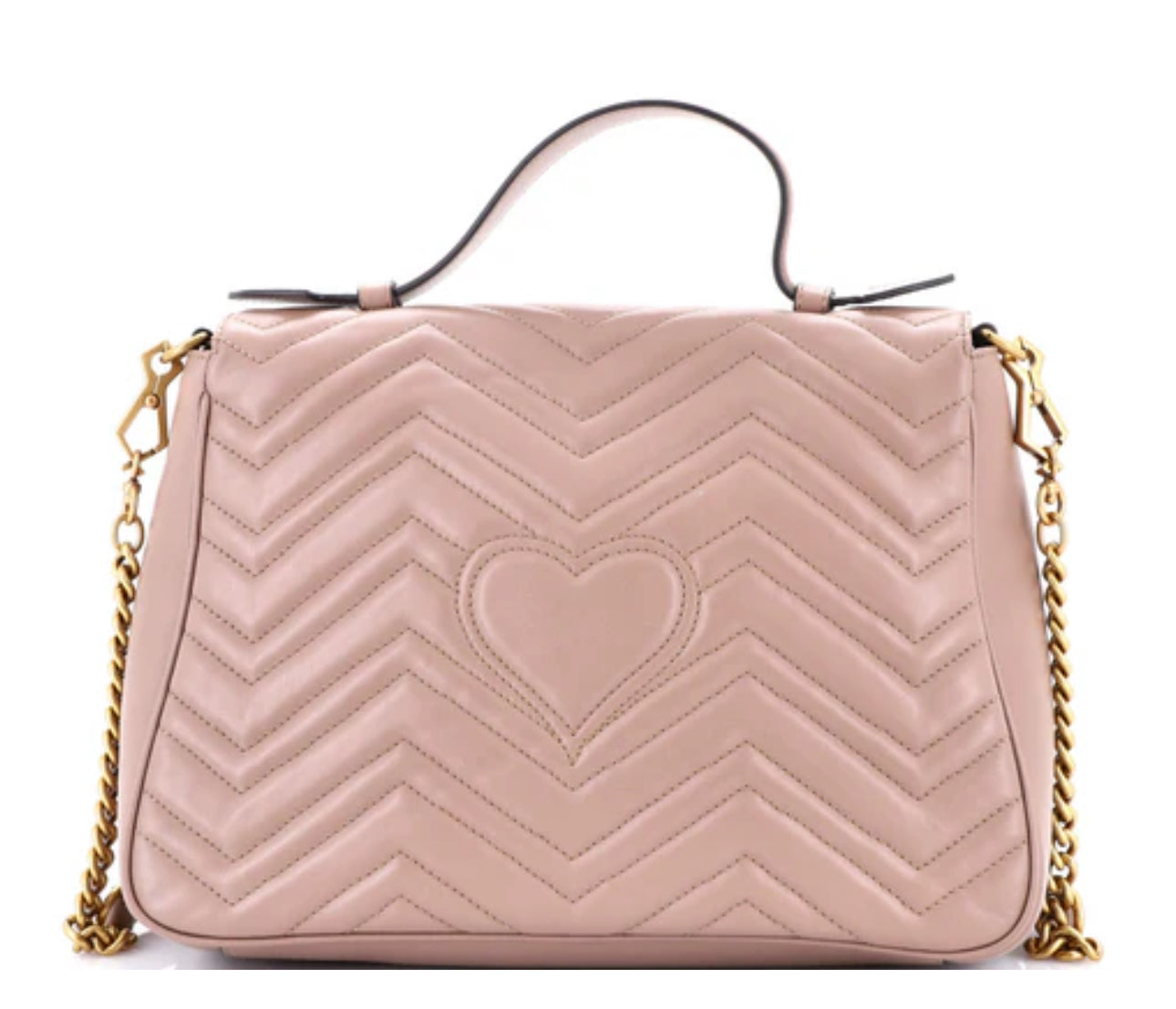 Gucci
GG Marmont Top Handle Flap Bag Matelasse Leather Medium