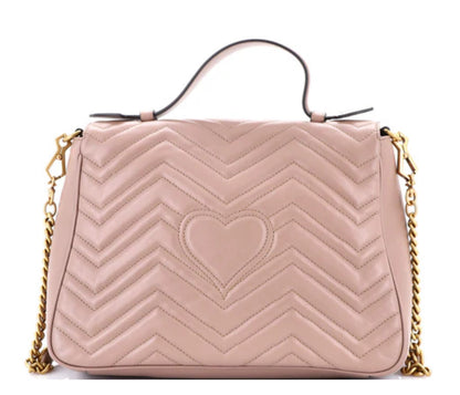 Gucci
GG Marmont Top Handle Flap Bag Matelasse Leather Medium