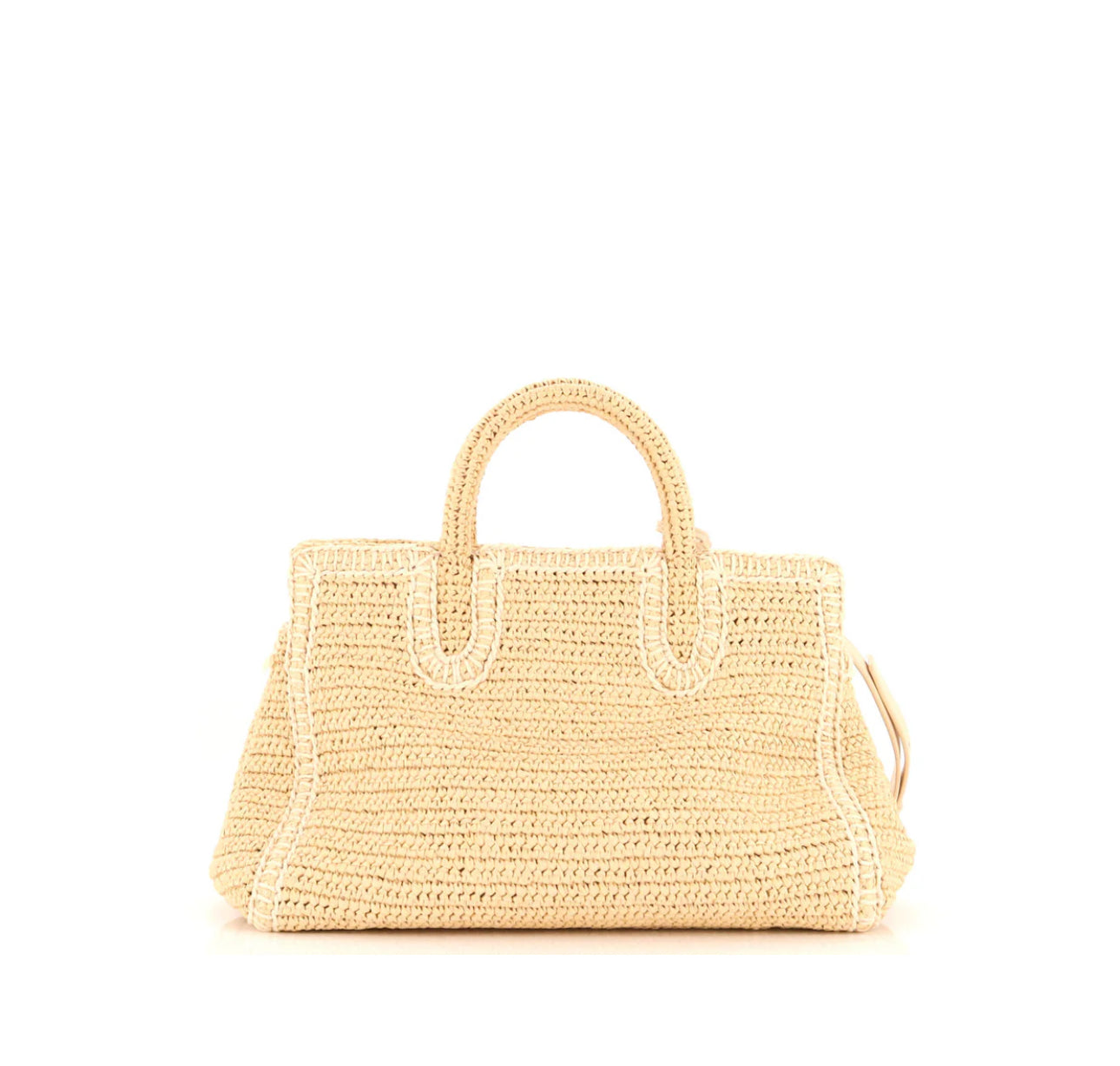 Saint Laurent Rive Gauche Cabas Woven Raffia Small