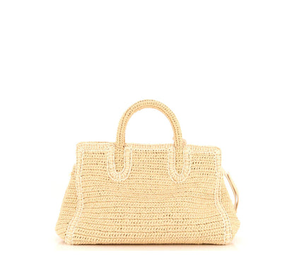 Saint Laurent Rive Gauche Cabas Woven Raffia Small