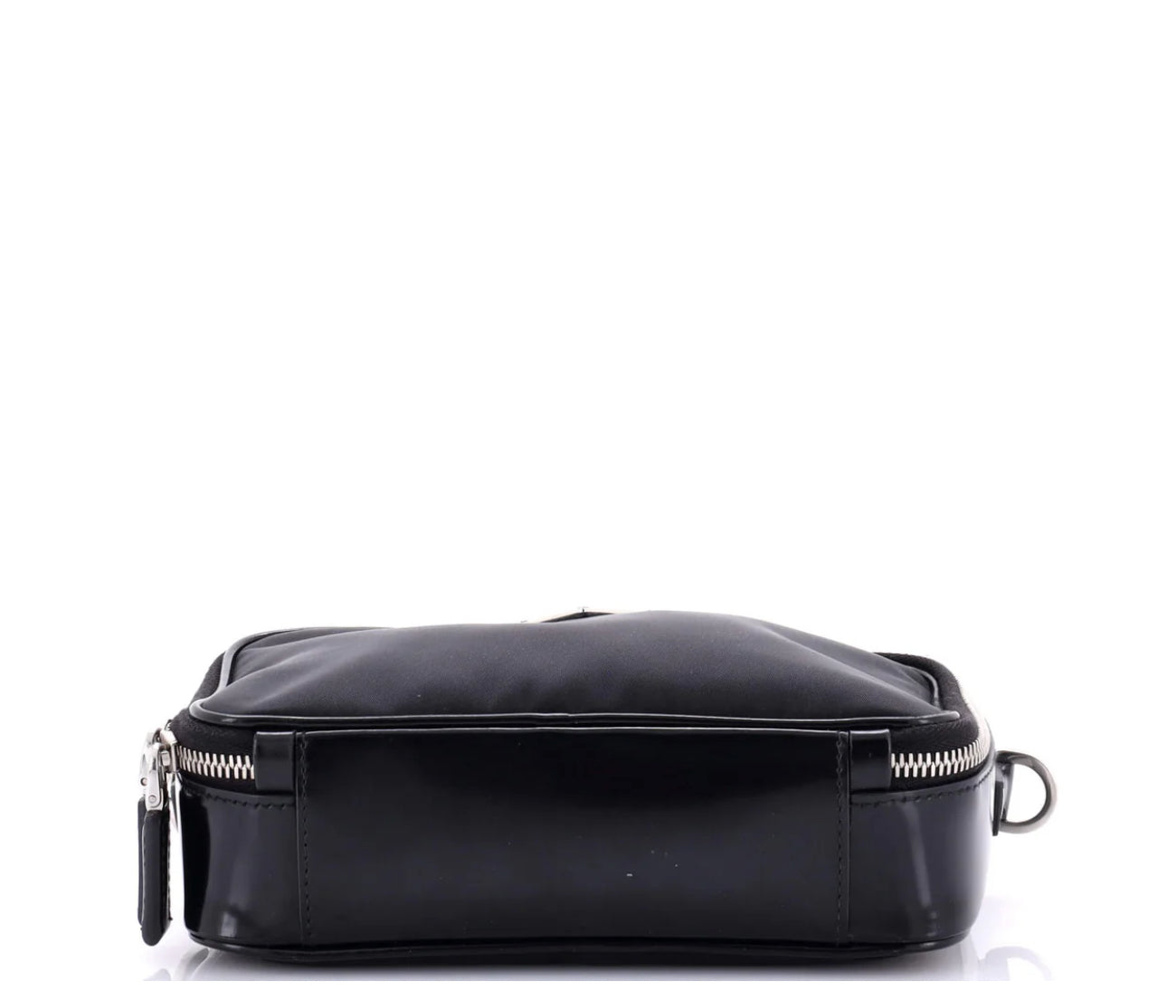 Prada Brique Camera Crossbody Bag Tessuto and Spazzolato Leather Small