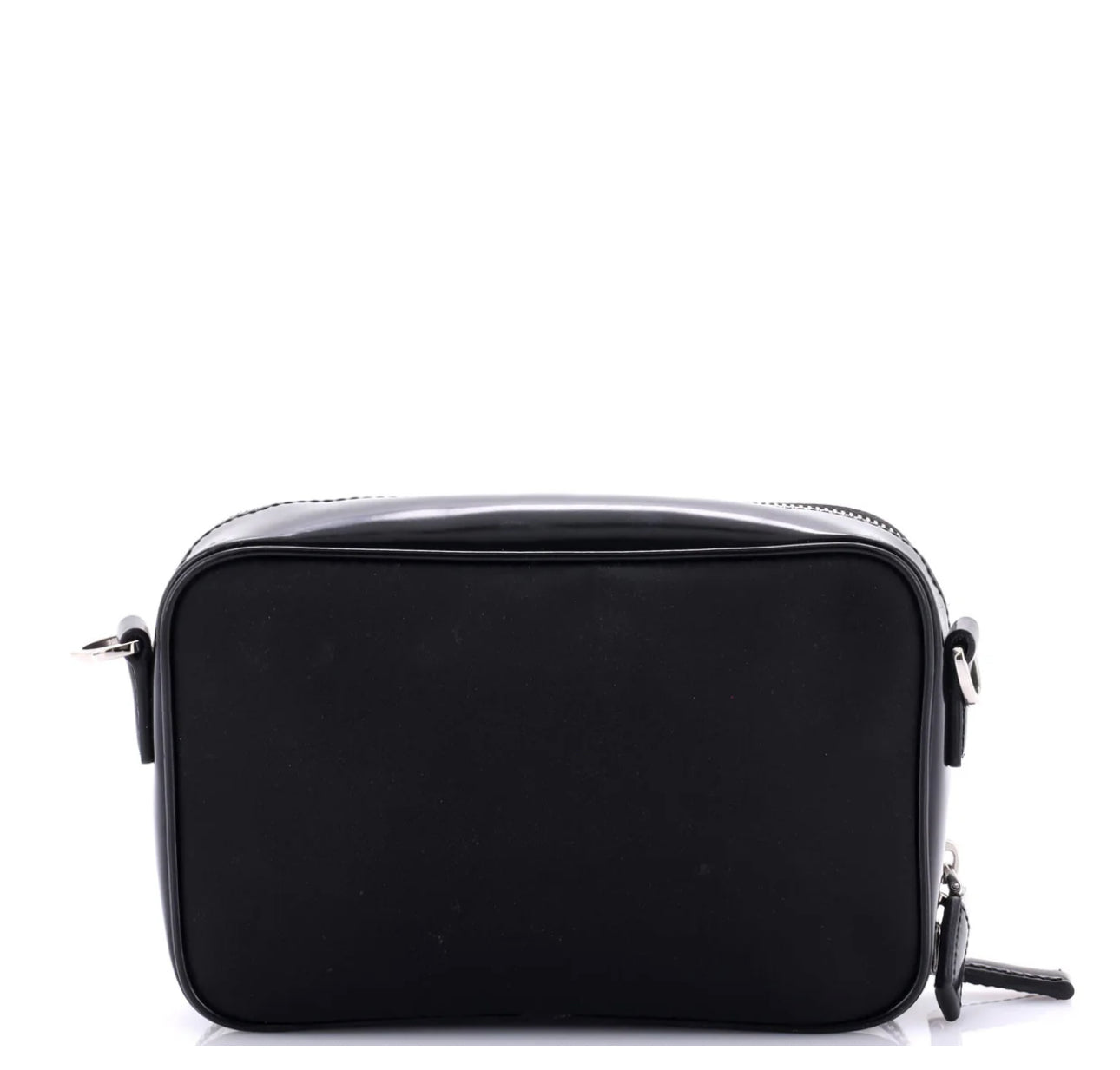 Prada Brique Camera Crossbody Bag Tessuto and Spazzolato Leather Small