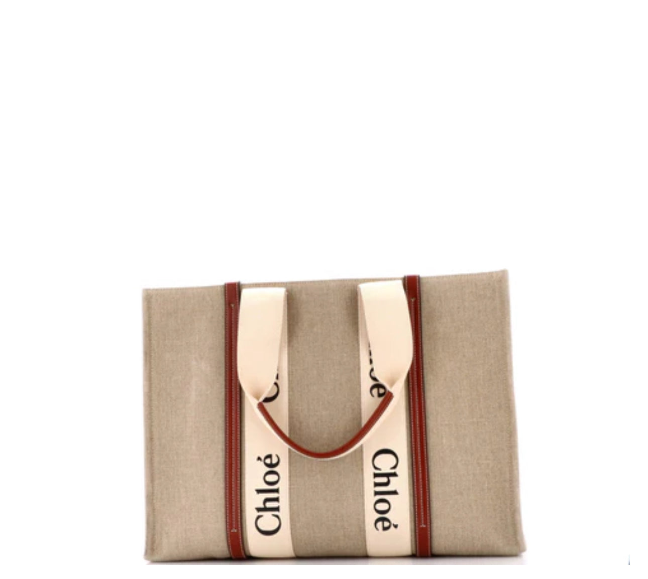 Chloe
Woody Tote Canvas with Leather Large