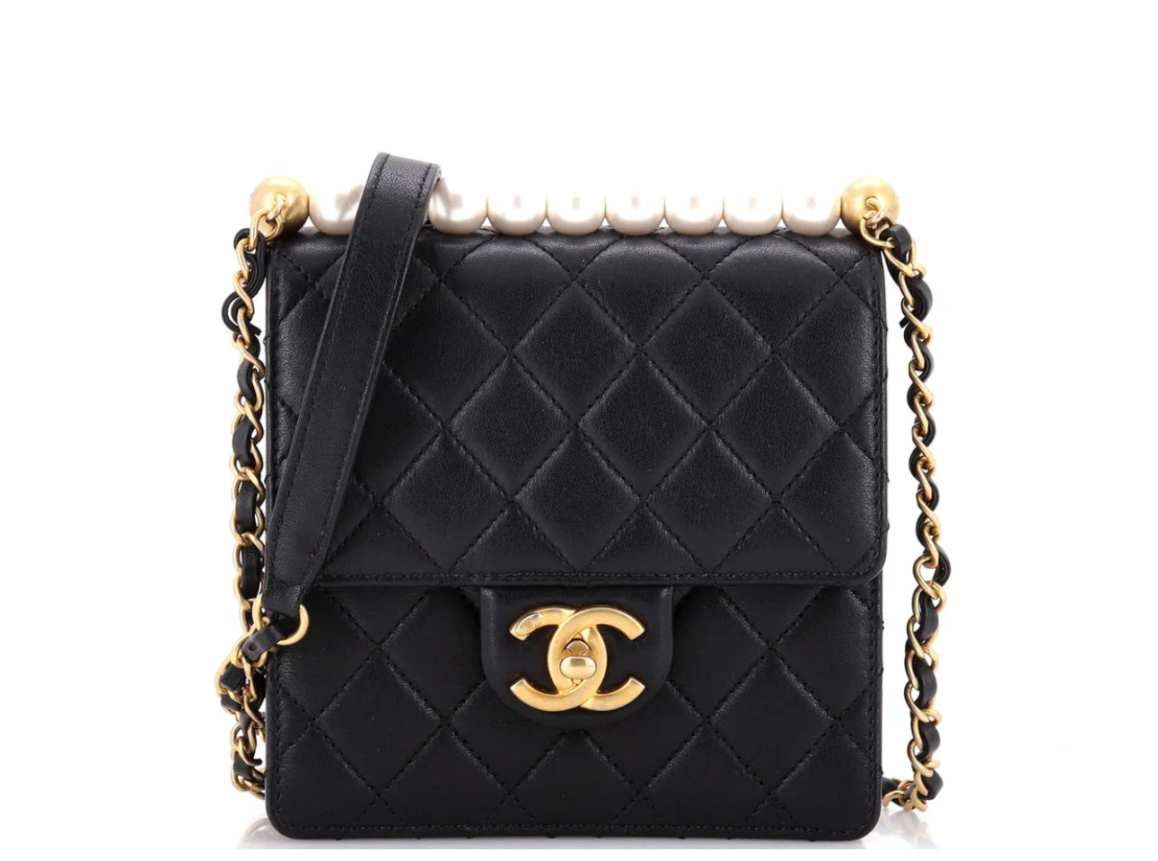 Chanel
Chic Pearls Flap Bag Quilted Lambskin Mini
